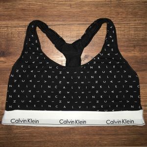 Black Calvin Klein Bralette